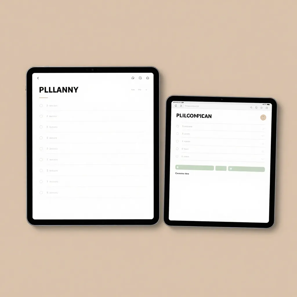 Monthly calendar template